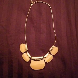 Peach statement necklace